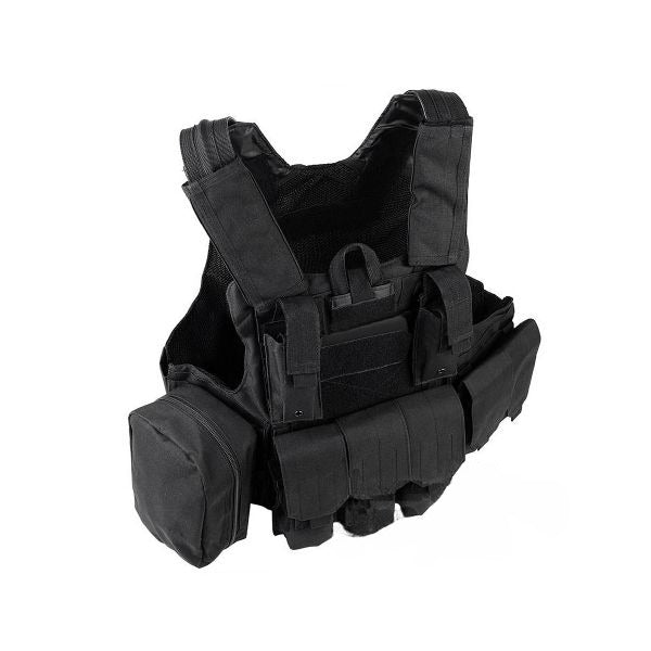 CIRAS MAR SPECIAL FORCE OPERATION TACTICAL VEST 600D – BLACK – VE-01-BK