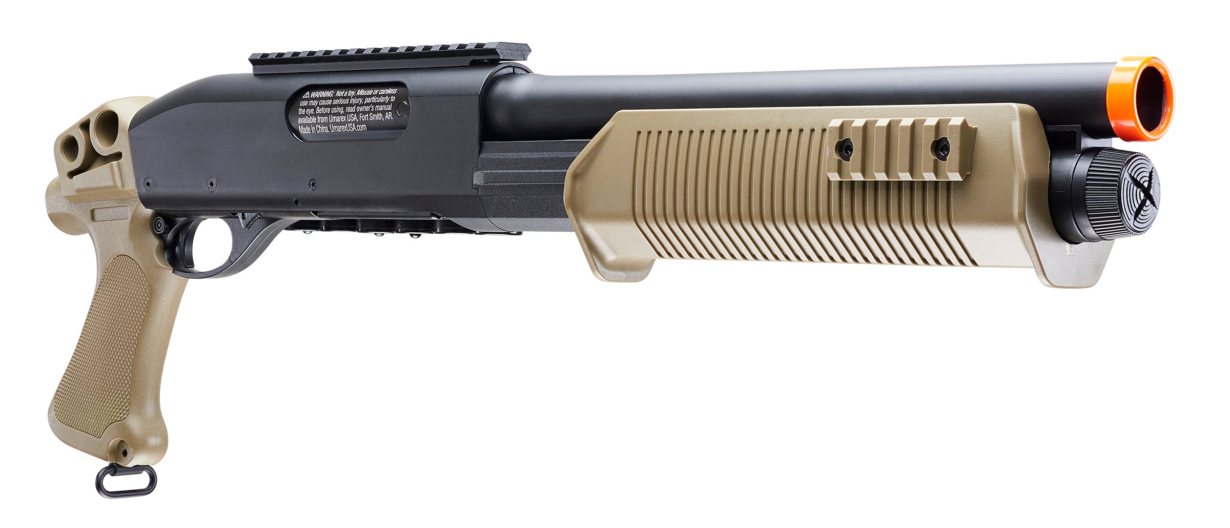 2278994_TACTICAL FORCE TRI-SHOT SHOTGUN-6MM-BLACKTAN_Right-Side-Angle_3