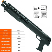 Double Eagle Airsoft Shotgun Pump Action Spring Powered - M309