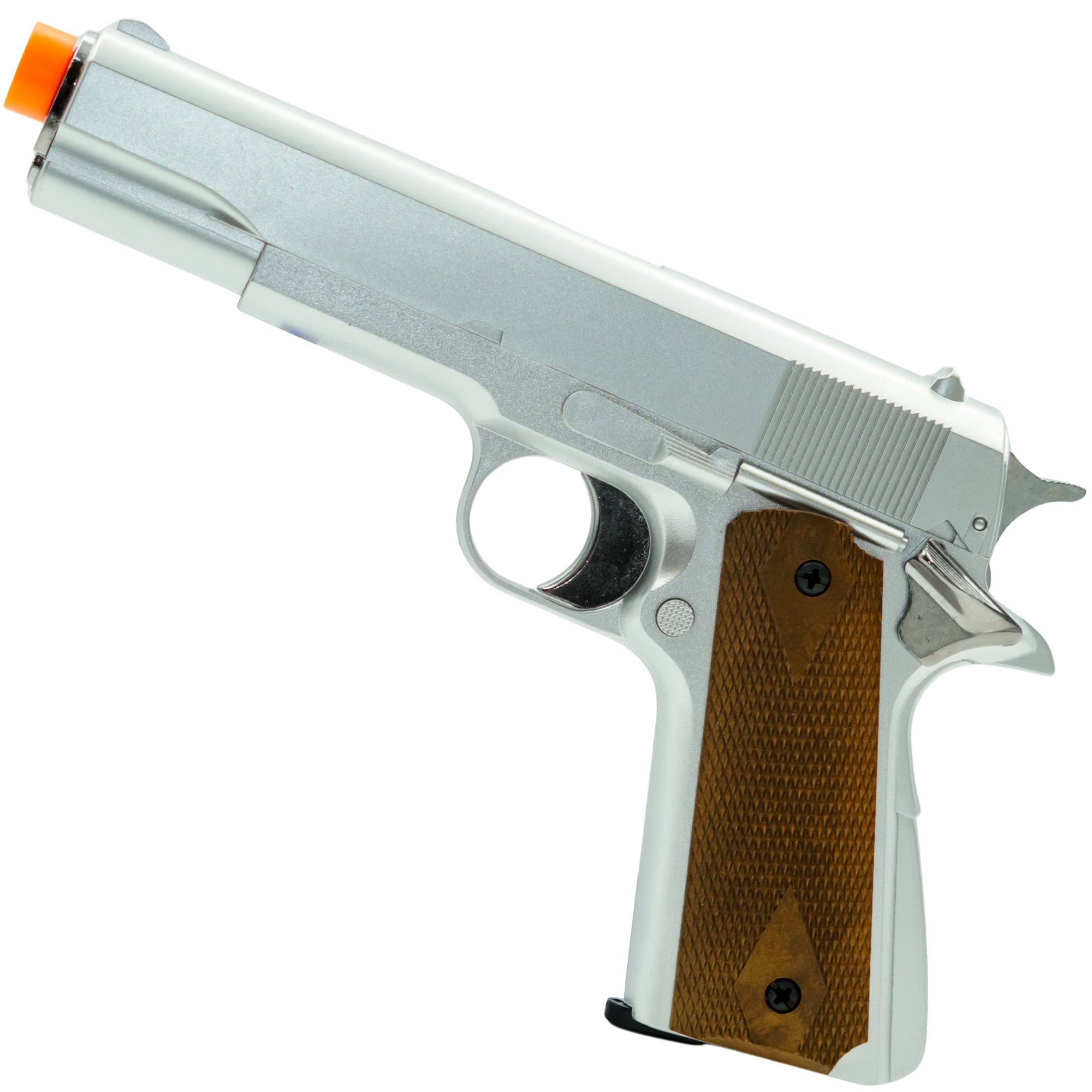 HFC Gas Powered Non-Blowback Airsoft Pistol Silver - HG-121-S