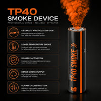 Enola Gaye Top Pull Smoke Grenade White - TP40-Orange