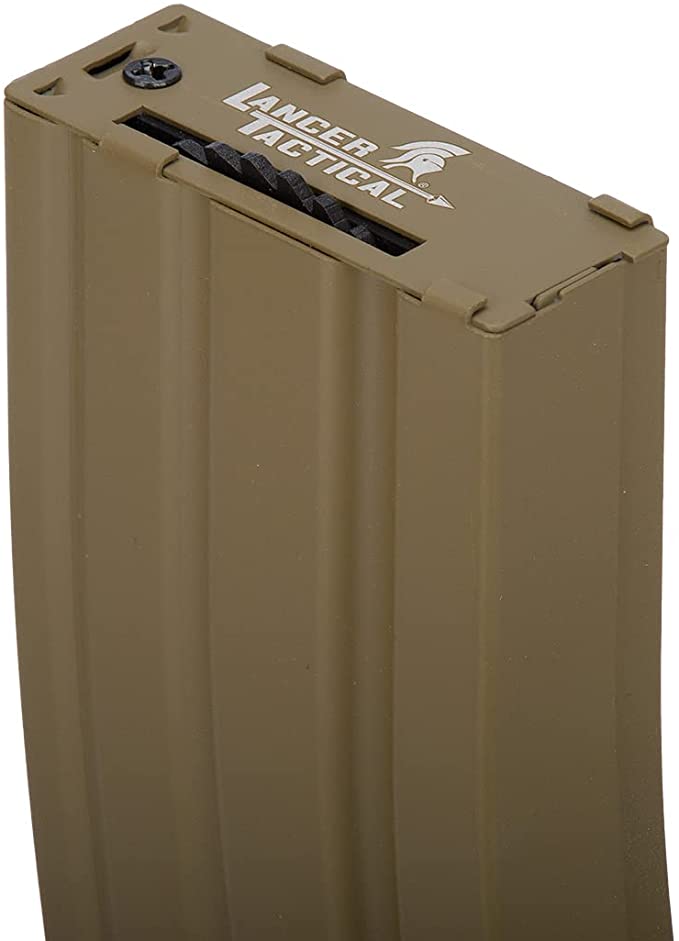 HIGH CAPACITY FULL METAL 300 ROUND Tan MAGAZINE FOR M4 AEG AIRSOFT RIFLE SM4-3-DT