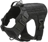 Tactical Mesh Dog Vest Harness – Black – VE-45-BK