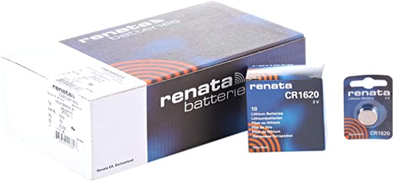 Renata CR1620 3V Silver Coin Battery CR1620