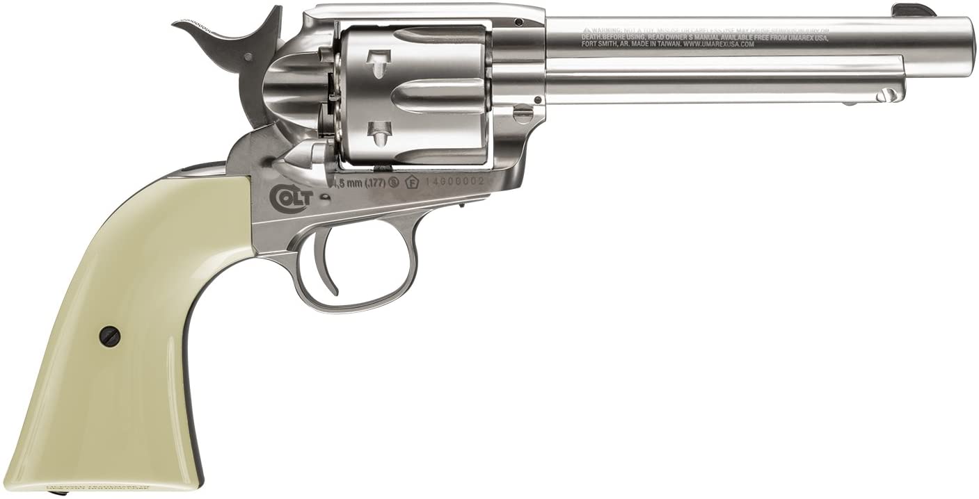 UMAREX COLT SINGLE ACTION ARMY 45 PEACE MAKER BB GUN REVOLVER NICKEL 2254048