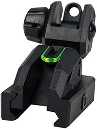 Polymer Fiber Optic Rear Sight for Picatinny/Weaver Rail SM4-127
