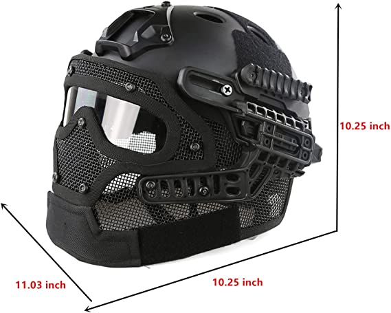 Airsoft Tactical Hemet G4 Black HL-20-PJ-BK