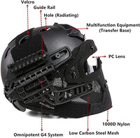 Airsoft Tactical Hemet G4 Black HL-20-PJ-BK