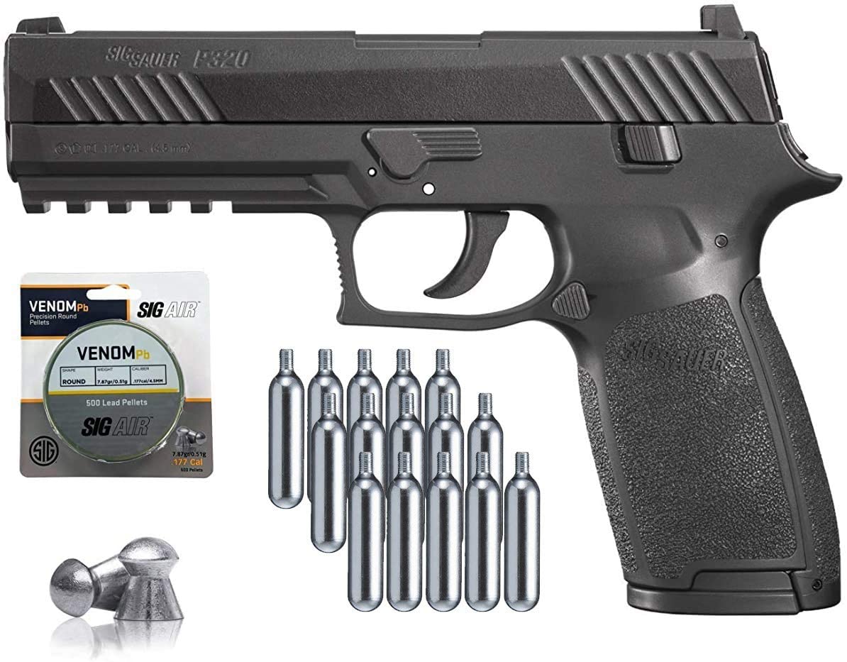 SIG SAUER P320 PELLET AIR PISTOL – AIR-P320-177-30R-BLK