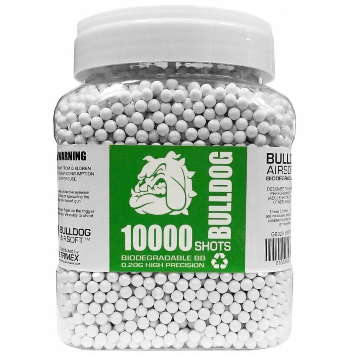 Bulldog 6mm Airsoft BBs 0.20g Gun Ammo Gun Pellets Ammunition