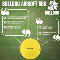 Bulldog 6mm Yellow Airsoft BBs Gun Ammo Gun Pellets & Ammunition