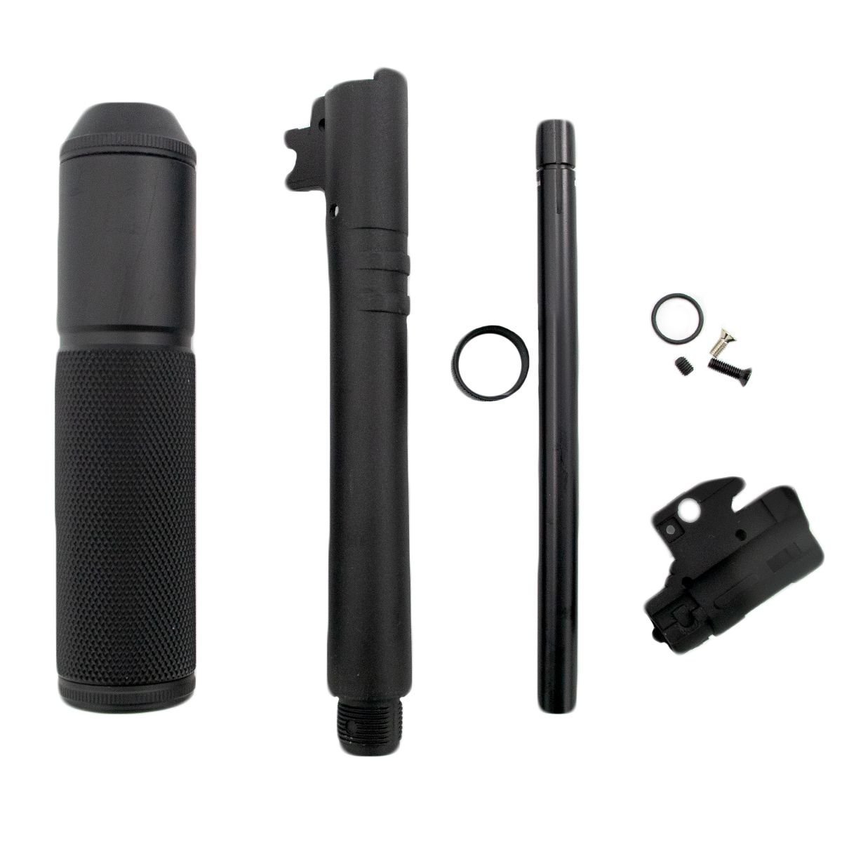 SRC METAL SILENCER/SUPPRESSOR/BARREL EXTENTION -14mm (Negative/Counter Clockwise) P-112