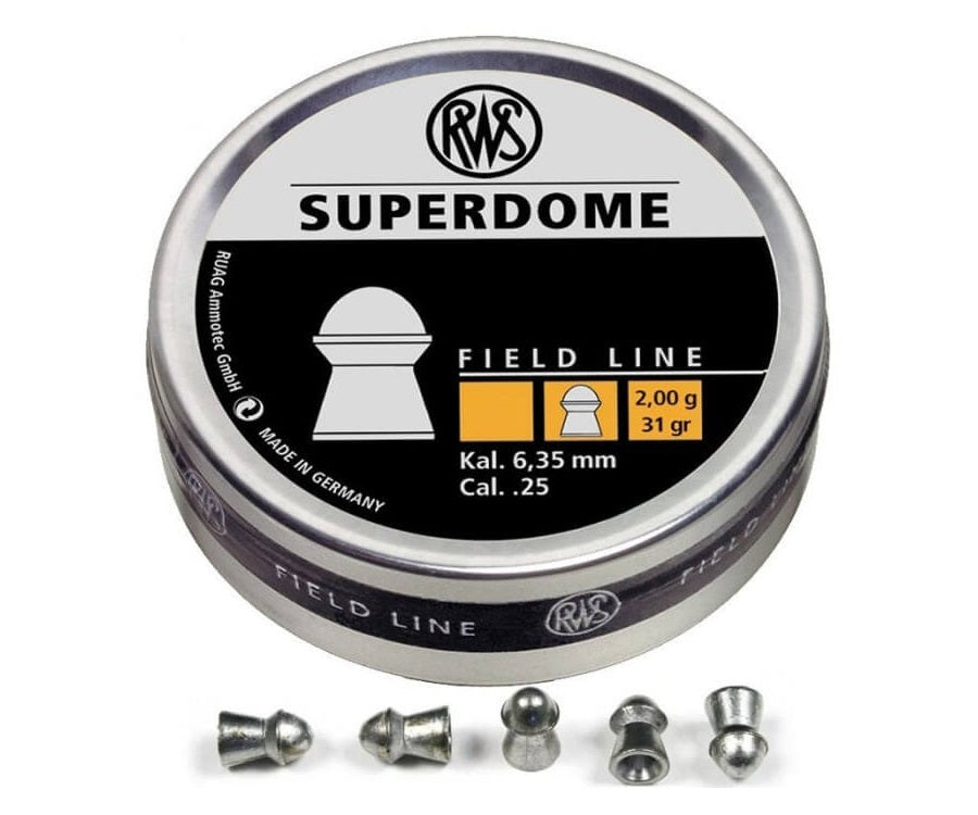 RWS SUPERDOME .25 CAL PELLETS – 150CT (BLISTER) – 2317380 1