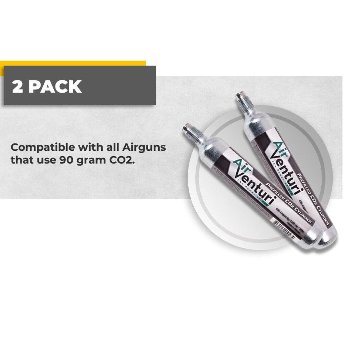 Air Venturi 90g Pre Filled Disposable CO2 Tank