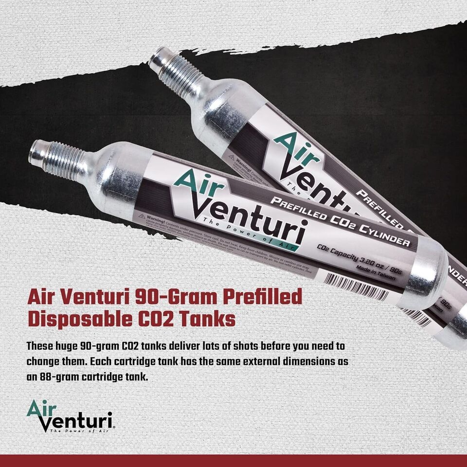 Air Venturi 90g Pre Filled Disposable CO2 Tank