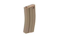 5PCS OF 140 ROUNDS M4 MID CAP POLYMER MAGAZINE SET TAN WITH 500 ROUNDS SPEED LOADER SM4-108DT