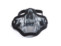AIRSOFT LOWER MESH MASK SKULL MA-09-WB