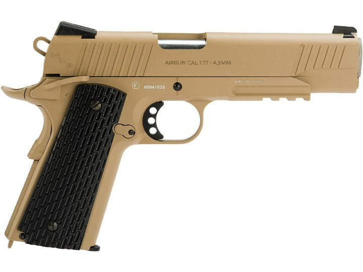 Swiss Arms SA 1911 MRP CO2 Powered Blowback 4.5mm Air Pistol (Air Gun) (Color: Tan) 288507
