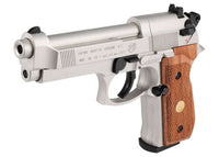 BERETTA M 92 FS NICKEL/WOOD 0.177 Pellet Air Pistol – 2253002
