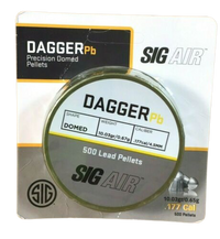 Sig Sauer .177 Caliber Dagger Domed Lead 10.03gr Pellets 500 CT Blister – AIR-AMMO-DPB-177