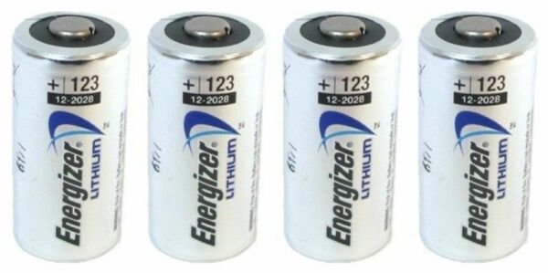 Energizer CR123A 3V 1500mAh Lithium Button Top Battery CR123A