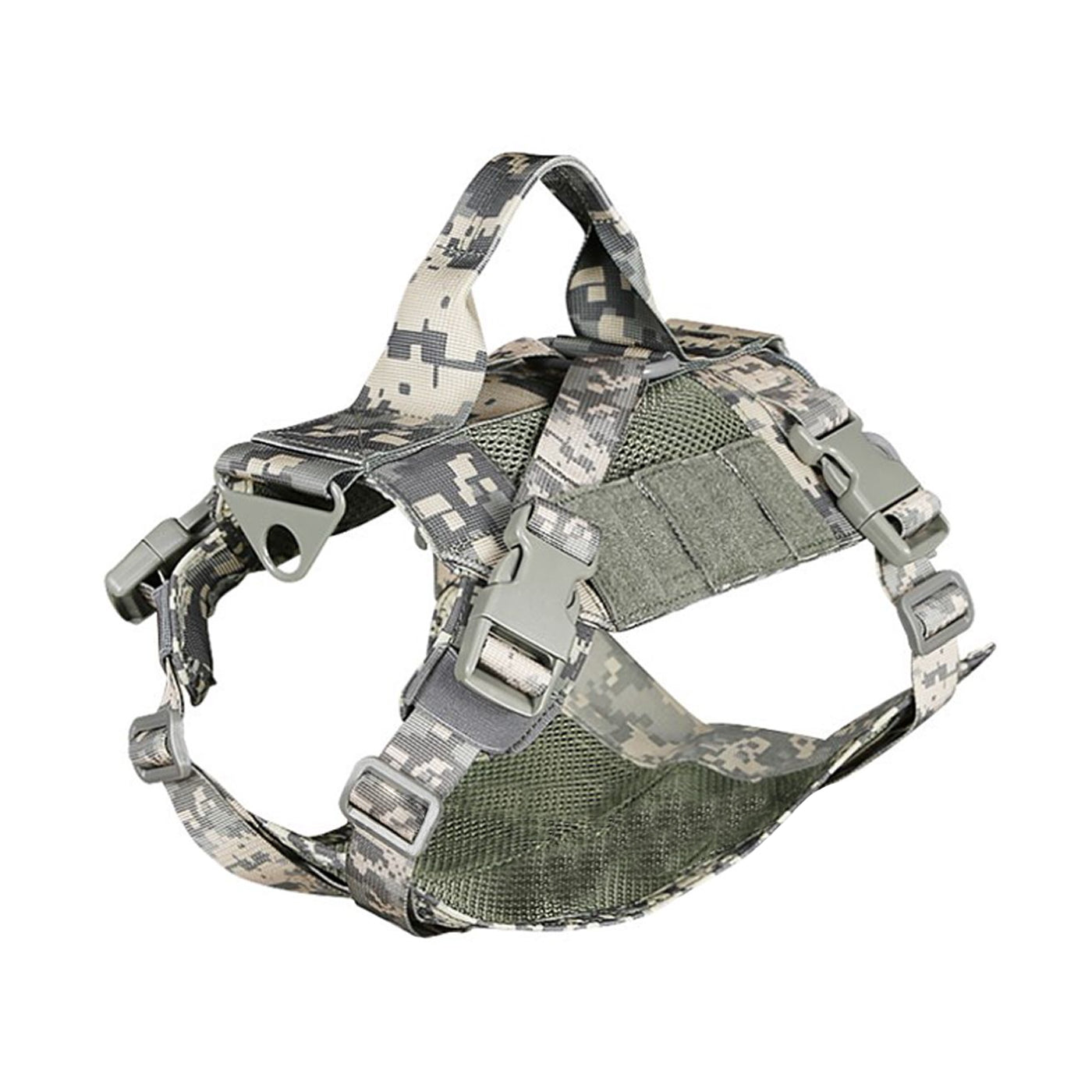 Tactical Mesh Dog Vest Harness - Camo - VE-45-ACU