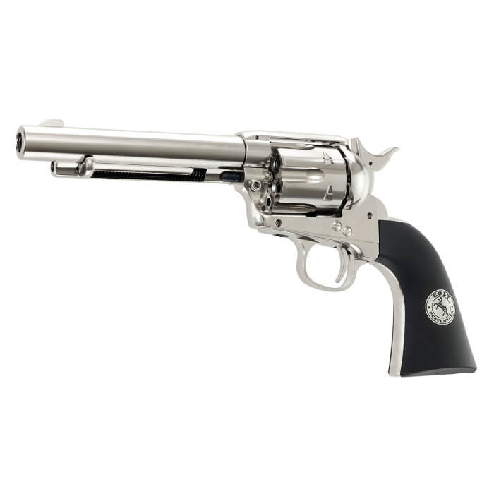 Colt Peacemaker 45 Single Action Nickel Air Revolver CO2 Pellets 0.177 Cal 4.5mm &#8211; 2254051