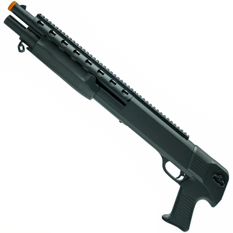Double Eagle Airsoft Shotgun Pump Action Spring Powered - M309