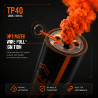Enola Gaye Top Pull Smoke Grenade White - TP40-Orange