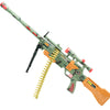 Battery Powered Toy Gun with Sound, Flash, Vibration and Accessories AK8860B