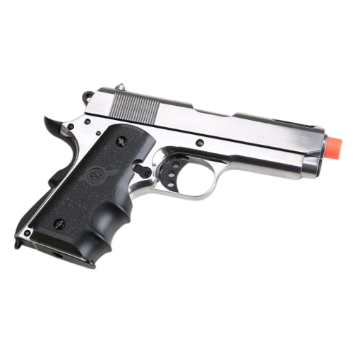 SRC Airsoft Pistol Gas Blowback SRV-10 1911 Compact Silver – GB-0740S