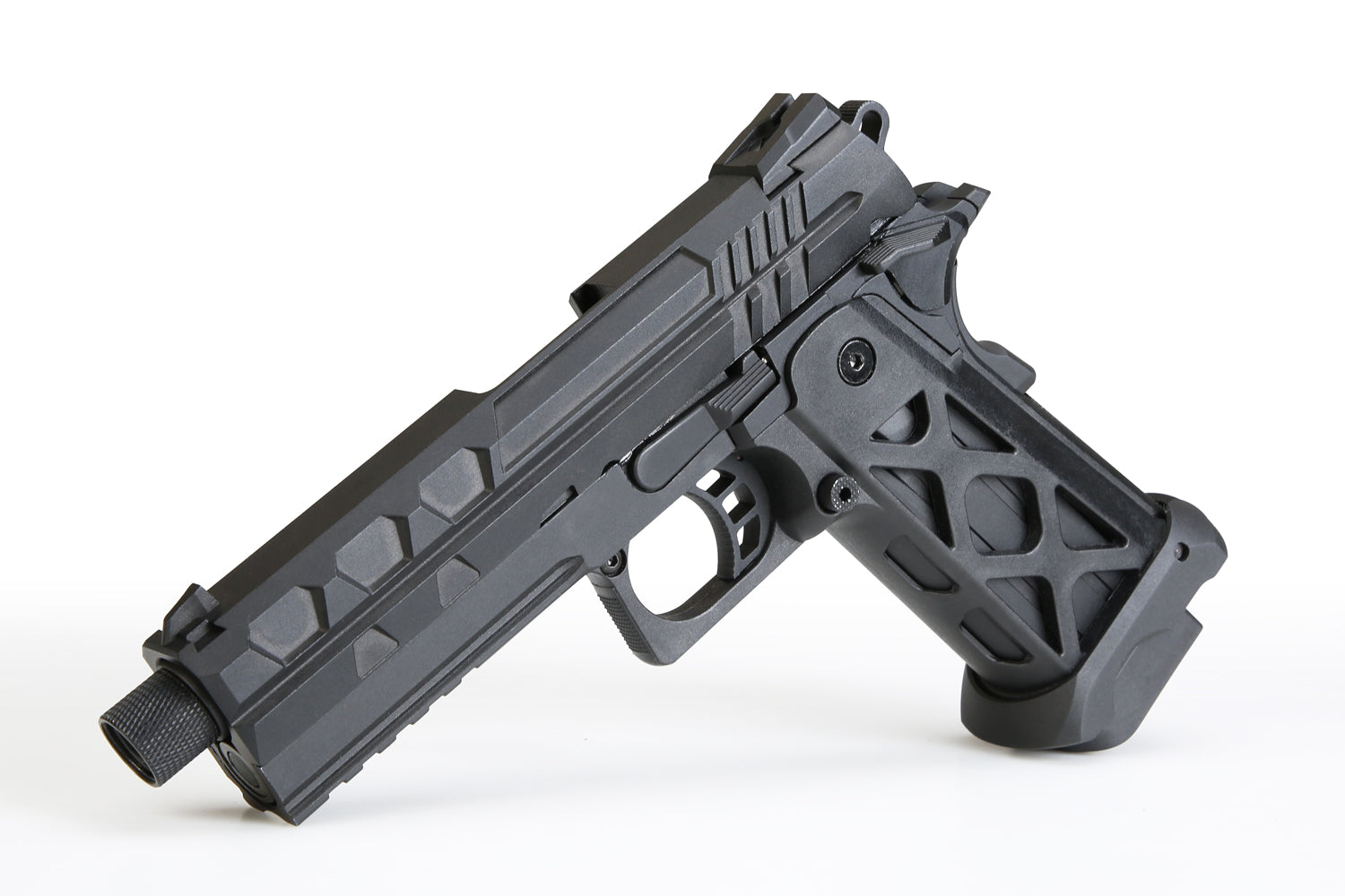 SRC TARTARUS MK II THREADED BARREL GAS BLOWBACK AIRSOFT PISTOL &#8211; GB-0762X-EX