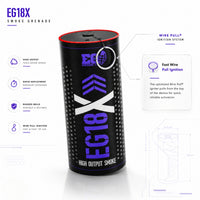 Enola Gaye Extreme Output Airsoft Wire Pull Large Smoke Grenade - EG18X-Blue