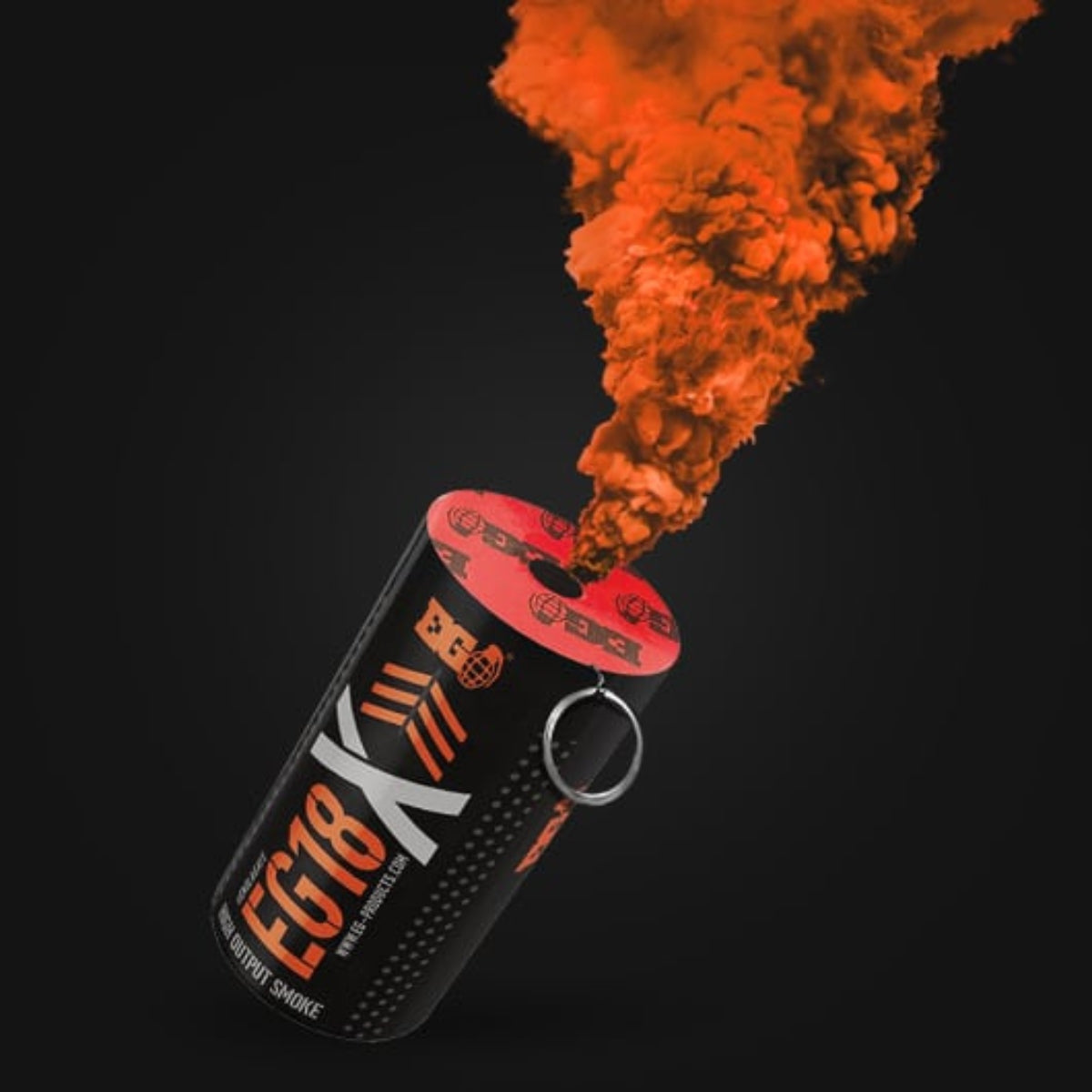 Enola Gaye Extreme Output Airsoft Wire Pull Large Smoke Grenade - EG18X-Orange