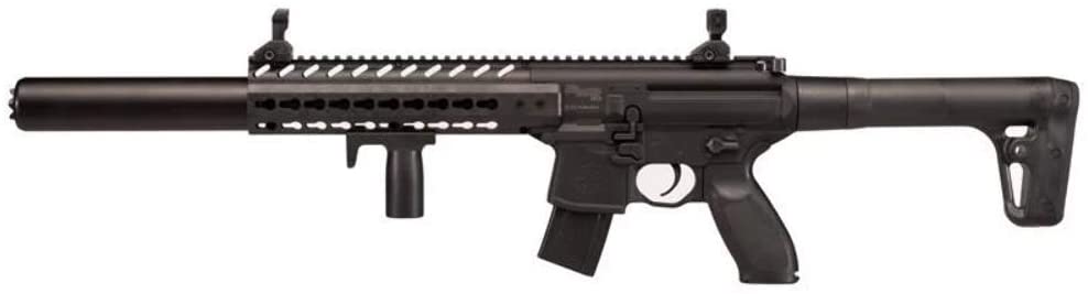 SIG SAUER MCX FULL METAL PELLET AIR RIFLE BLK CO2 POWERED 0.177 CAL BLACK &#8211; AIR-MCX-177-88G-30-BLK