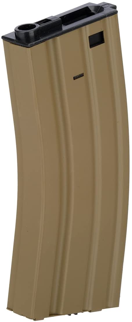 HIGH CAPACITY FULL METAL 300 ROUND Tan MAGAZINE FOR M4 AEG AIRSOFT RIFLE SM4-3-DT