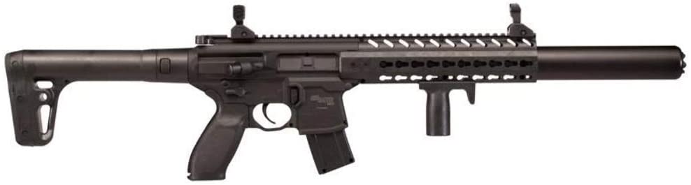 SIG SAUER MCX FULL METAL PELLET AIR RIFLE BLK CO2 POWERED 0.177 CAL BLACK &#8211; AIR-MCX-177-88G-30-BLK