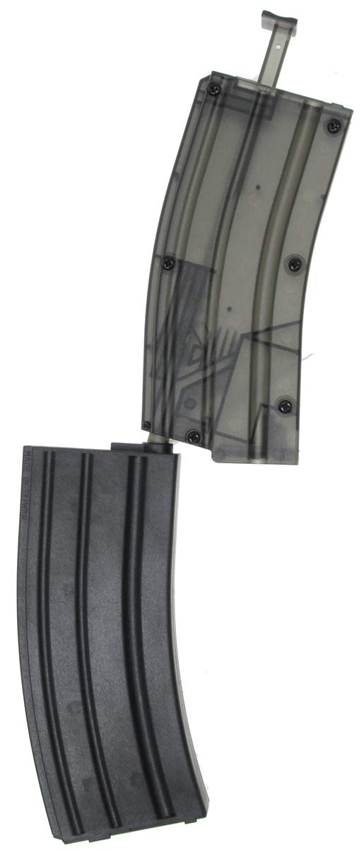 5PCS OF 140 ROUNDS M4 MID CAP POLYMER MAGAZINE SET BLACK WITH 500 ROUNDS SPEED LOADER SM4-108BK