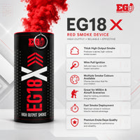 Enola Gaye Extreme Output Airsoft Wire Pull Large Smoke Grenade - EG18X-Red