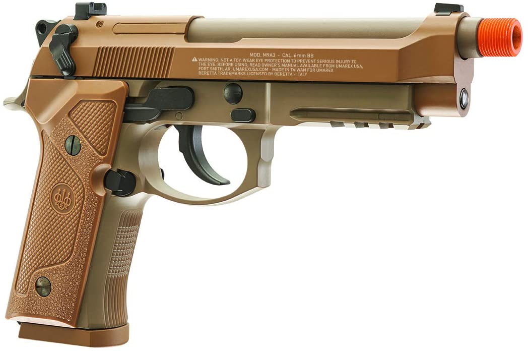 BERETTA M9A3 AIRSOFT PISTOL CO2 BLOWBACK SEMI/FULL AUTO – 6MM – TAN 2274310