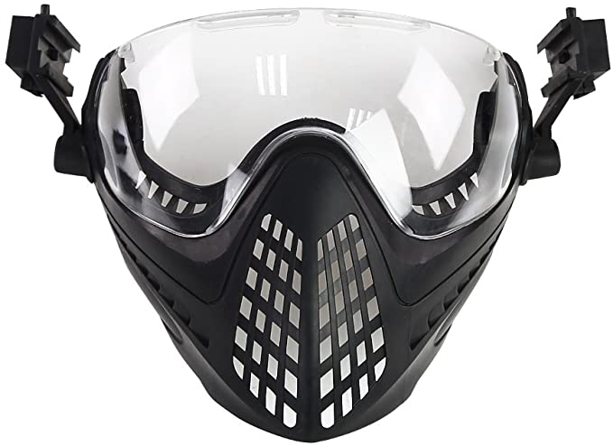 PILOTEER FAST HELMET FACE MASK BLACK &#8211; HL-25-PJ-M-BK