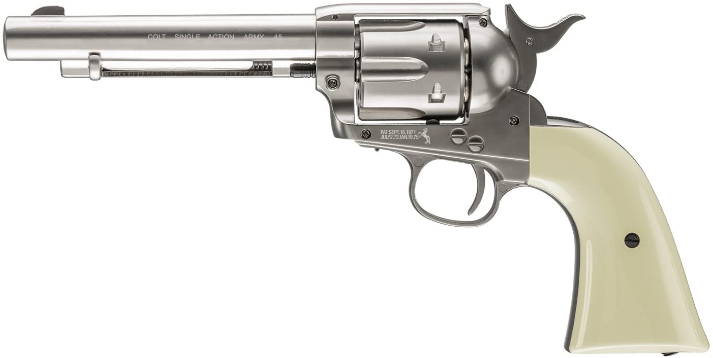 UMAREX COLT SINGLE ACTION ARMY 45 PEACE MAKER BB GUN REVOLVER NICKEL 2254048