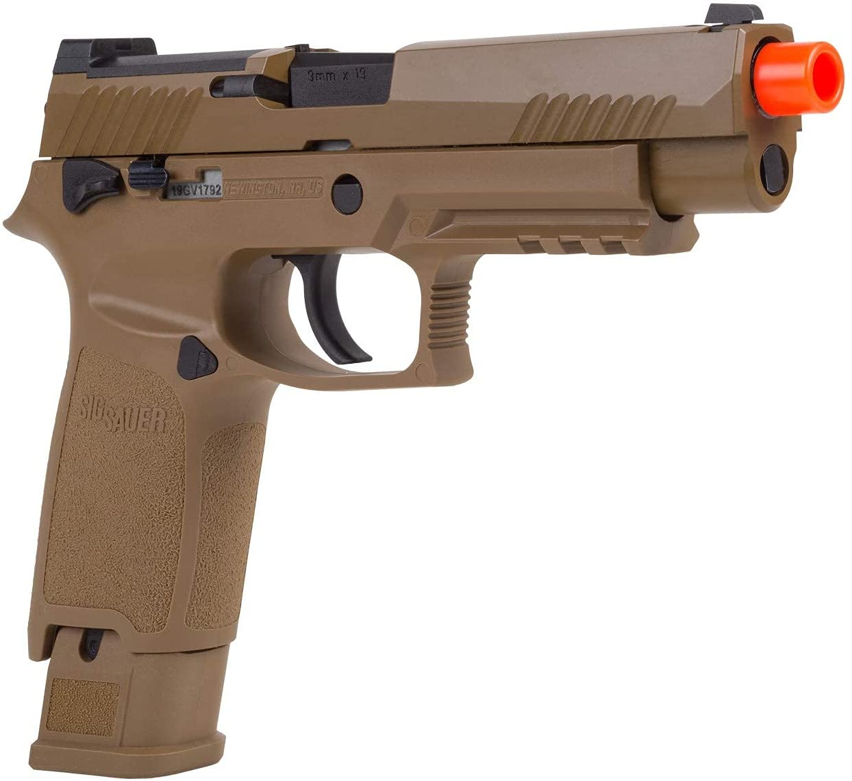 SIG SAUER PROFORCE M17 GAS AIRSOFT PISTOL TAN &#8211; AIR-PF-M17-GG