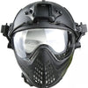 PILOTEER FAST HELMET FACE MASK BLACK - HL-25-PJ-M-BK