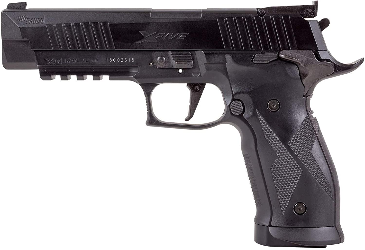 Sig Sauer X-Five Air Pistol CO2 Powered Blowback – AIR-X5-177-BLK