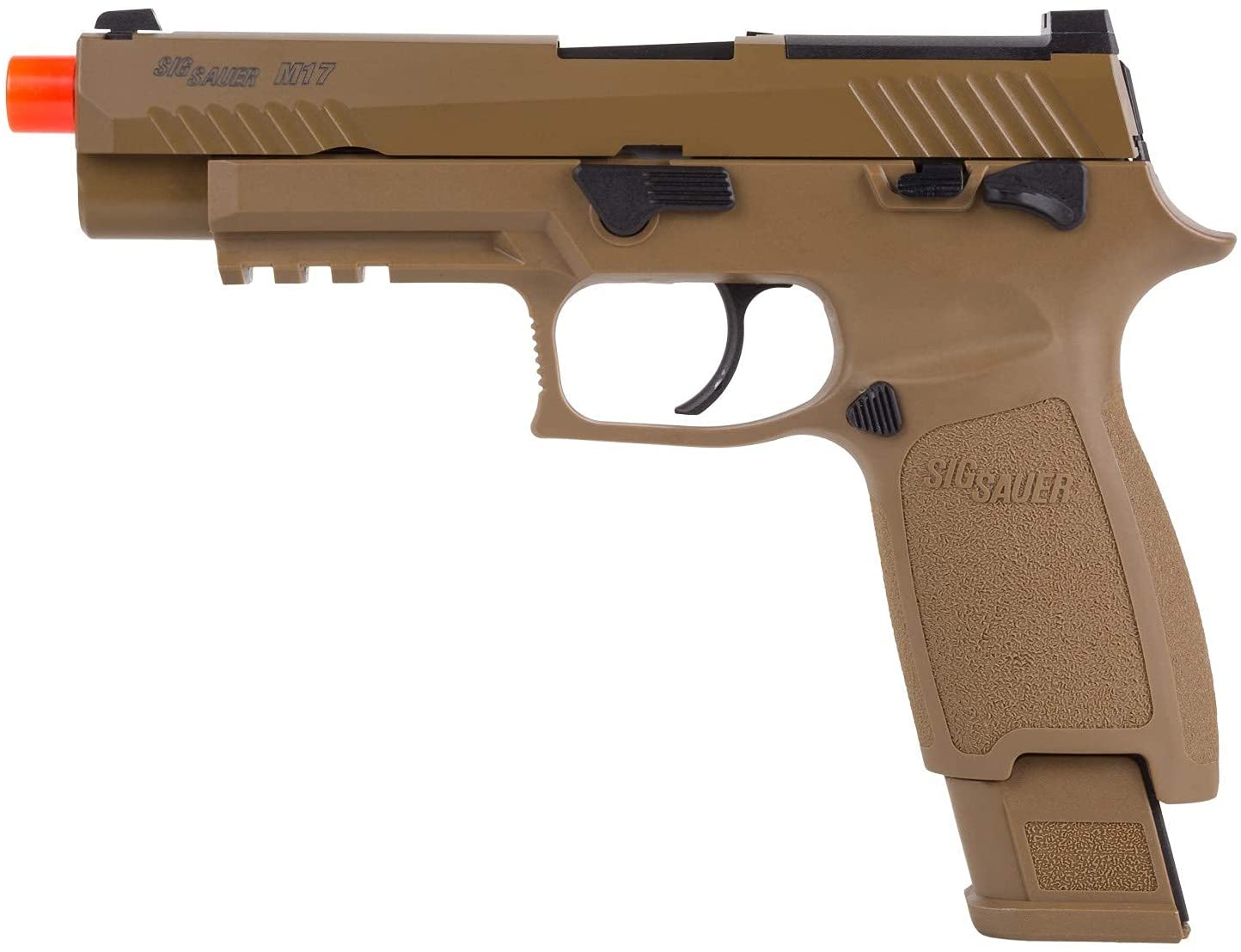 SIG SAUER PROFORCE M17 GAS AIRSOFT PISTOL TAN &#8211; AIR-PF-M17-GG