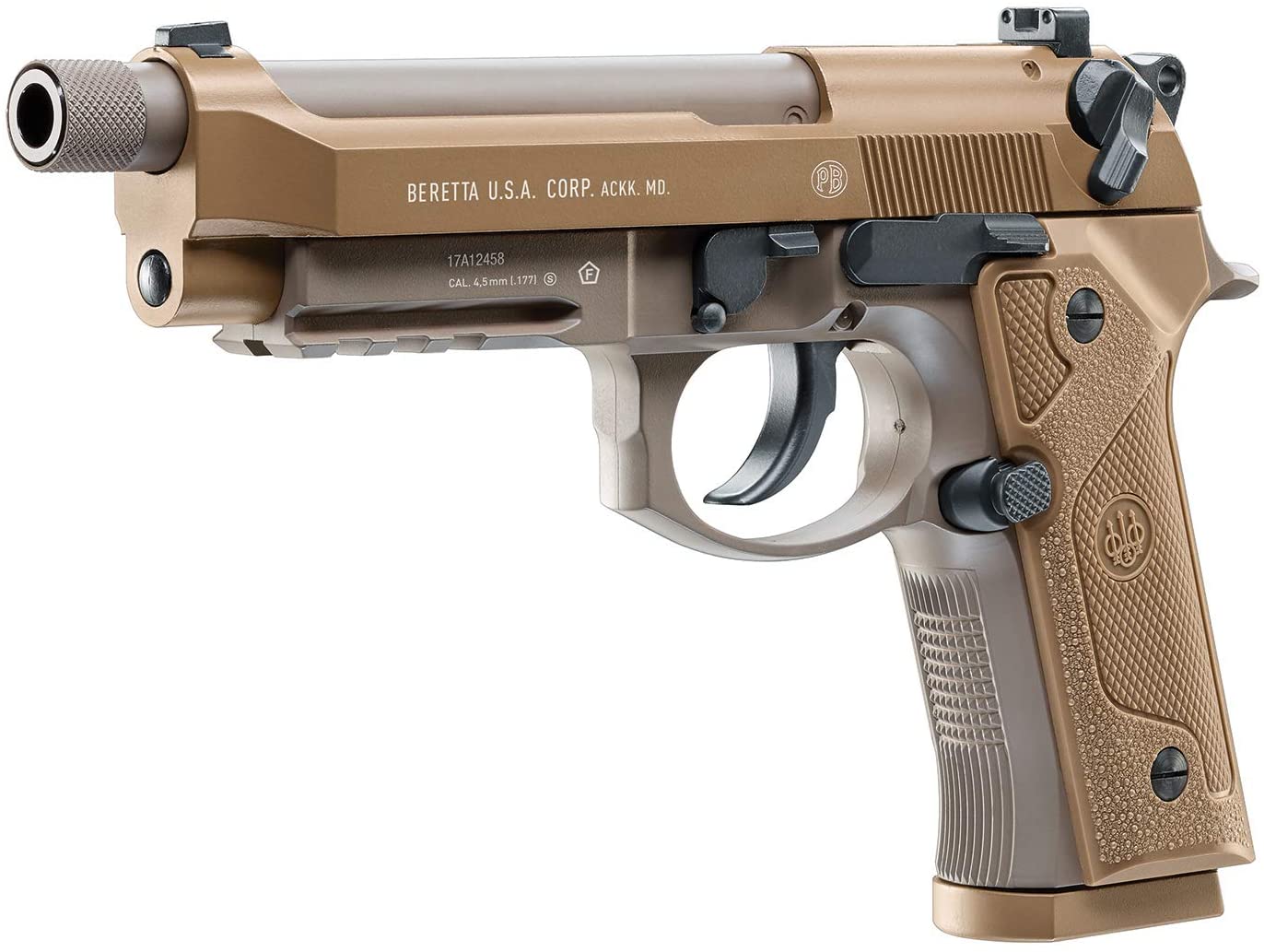 BERETTA M9A3 .177 – TAN CO2 FULL METAL SEMI/FULL AUTO AIR PISTOL 2253024