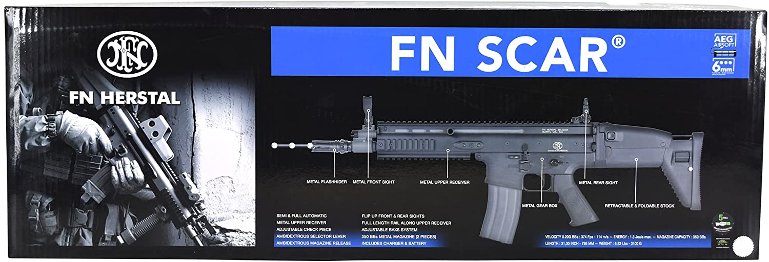 FN HERSTAL SCAR L AIRSOFT ELECTRIC GUN &#8211; BLACK 200954