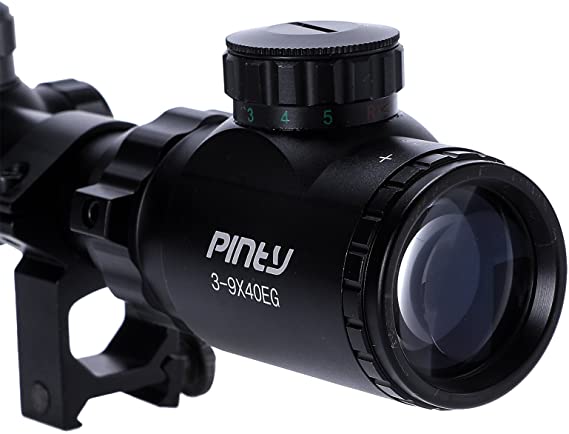 PRO RIFLE SCOPE WITH DUAL RED/GREEN ILLUMINATED WITH SCOPE MOUNT &#8211; 3-9x40EG