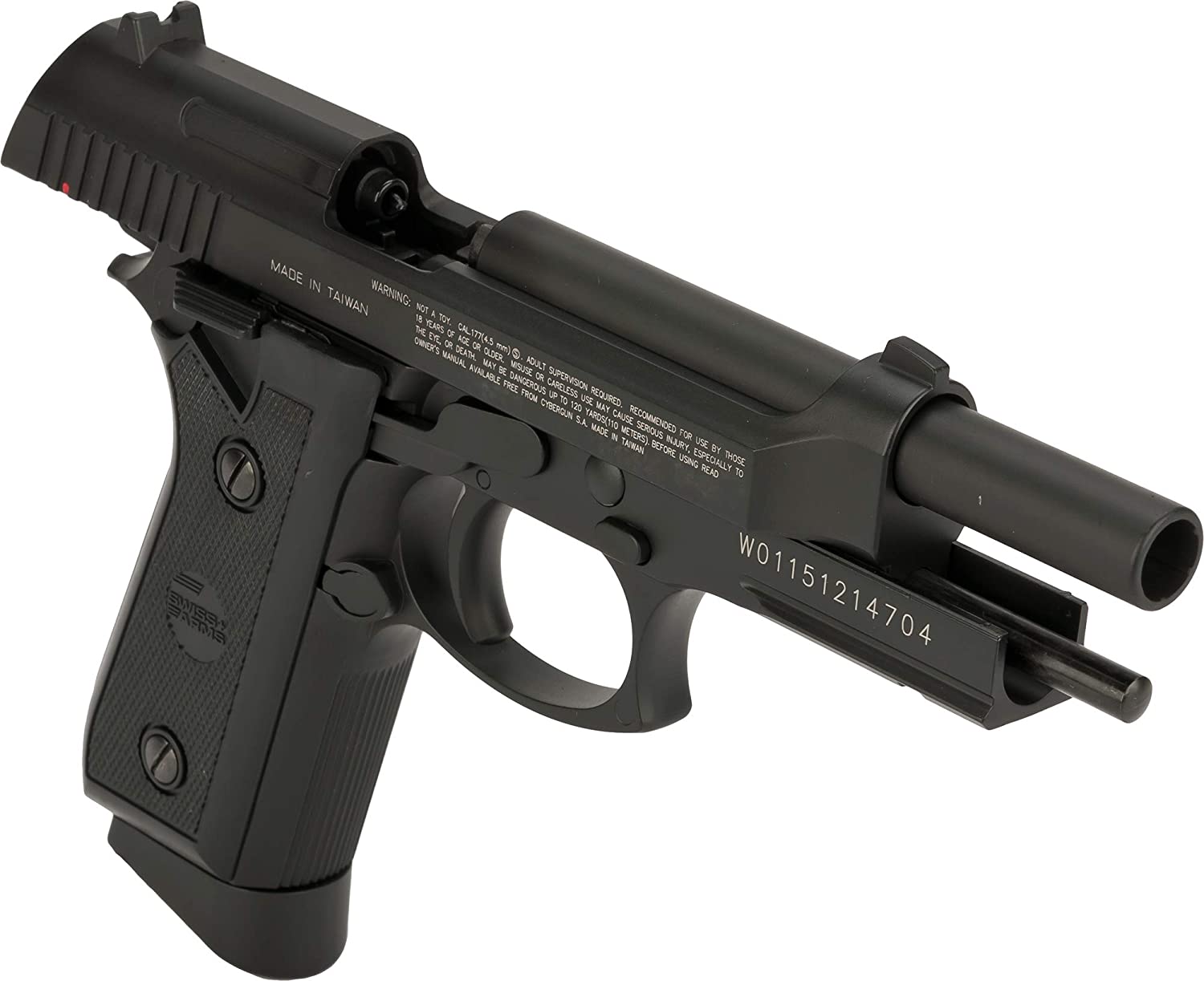 Swiss Arms PT92 CO2 Powered Blowback 4.5mm Air Pistol Full Metal 28879